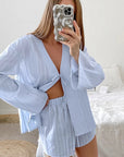 Fashionable Jacquard Cardigan Set for Women