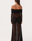Chic Long Sleeve Off Shoulder Dress
