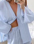 Fashionable Jacquard Cardigan Set for Women