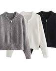 Casual Open Front Cardigan Jacket for Women