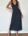 Summer Slim Fit V-Neck Floral Dress
