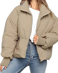 Loose Fit Warm Short Down Jacket for Women