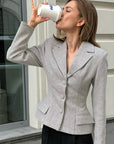Stylish Gray Blazer for Women