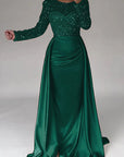 Elegant Long Sleeve Sequin Evening Dress for Women