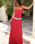Chic Halter Neck Bodycon Dress with Sequins