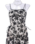 Sexy Sheer Backless Camisole Mini Dress