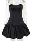 Chic Strapless A-Line Dress for Women