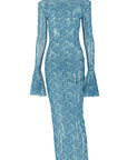 Elegant Retro Bodycon Dress with Long Sleeves