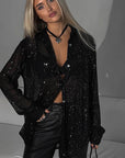 2026 New European and American Sequin Shirt