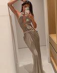 SHEIN Sexy Hollow Knit Dress for Vacation