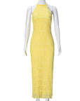 New Women's Backless Ruffled Dress