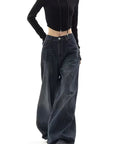 Vintage High Waist Wide Leg Jeans for Women