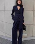 Fashionable Commute Halter Suit Set for Women