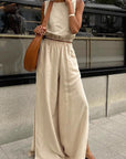 Casual Two-Piece Cotton Linen Set for Women