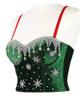 Custom Green Strapless Top for Performances
