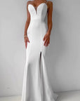 Elegant White Mermaid Dress for Women