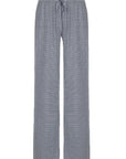 High Waist Striped Color Block Loose Straight Pants