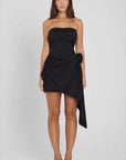 Stylish Floral Decorated Backless Dress