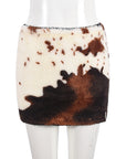 Chic Color Block Mini Skirt for Women