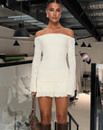 New Women's 3D Fabric Strapless Mini Dress
