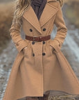 Stylish Thick Women's Long Coat for Autumn