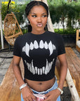 Trendy Women's Short Sleeve Crop Top