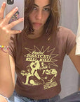 Trendy Short Sleeve Crop Top for Women