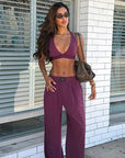 Stylish Backless Summer Outfit Set
