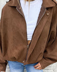 Retro Design Suede Jacket for Women