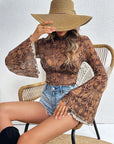 Spring Summer Women's Mesh Printed T-Shirt