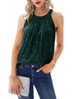 2023 Summer Women's Sequin Halter Top