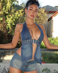Summer New Sexy Denim Top for Women