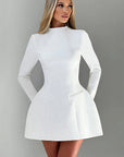 Chic Backless Long Sleeve Dress for Women