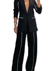 Elegant Women's Blazer and Trousers Set