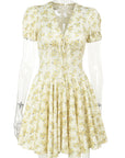 Fashion Floral V-Neck Dress for Summer