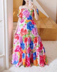 2025 Spring Summer Elegant Floral Dress