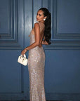 Stylish Shimmering Spaghetti Strap Dress
