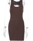 Backless Bodycon American Style Dress