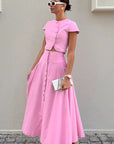 Elegant A-Line Dress Set for Women