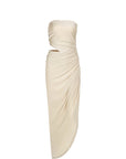 Elegant Strapless Long Dress for Spring