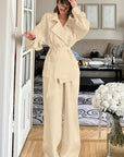 Spring Casual Cotton Linen Two-Piece Set