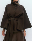 Fashionable Women's Autumn Winter Cape Coat