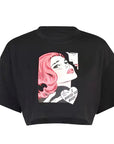 Trendy Short Sleeve Crop Top for Women