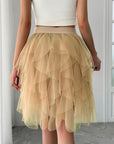 Princess Style Pleated Tulle Skirt