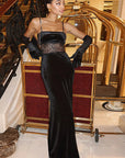 Chic Lace Velvet Dress for Women