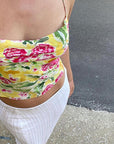 Colorful Sexy Printed Top for Summer Beach