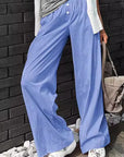 French Style Loose Wide Leg Pants for Women