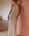 New Women's Backless Ruffled Dress
