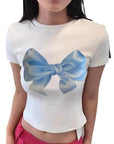 Trendy Summer T-Shirt with High Waist Pants