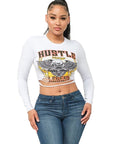 Stylish Cropped Long Sleeve T-Shirt for Women
